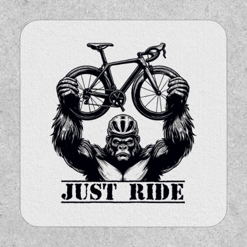 Cycling Just Ride Gorilla Patch