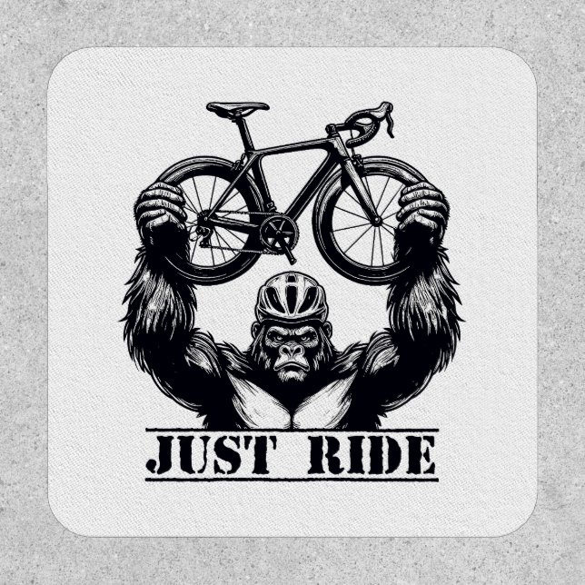 Cycling Just Ride Gorilla Patch (Front)