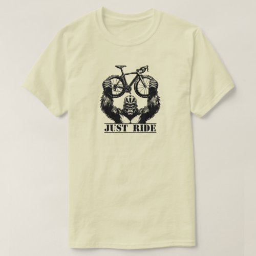 Cycling Just Ride Gorilla T_Shirt