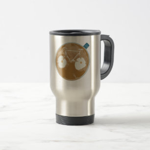 Cycling Latte Art Travel Mug