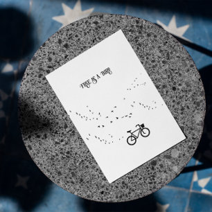 Cycling Life, free as a bird customizable Postcard