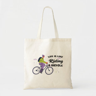 Cycling Life Graphic Design  Tote Bag