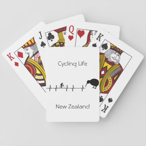 Cycling Life New Zealand customizable Playing Cards
