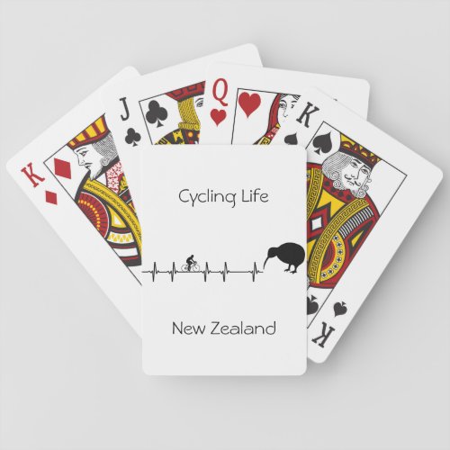 Cycling Life New Zealand customizable Poker Cards