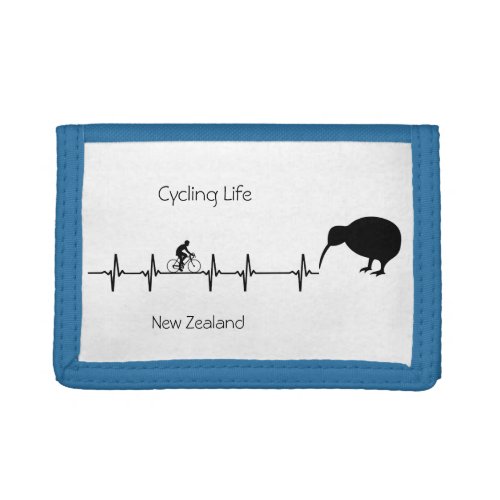 Cycling Life New Zealand customizable Trifold Wallet