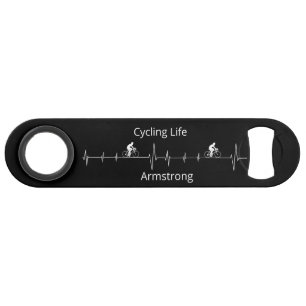 Cycling Life Personalized Heartbeat Design Bar Key
