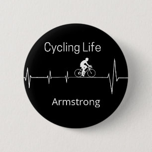 Cycling Life Personalized Heartbeat Design Button