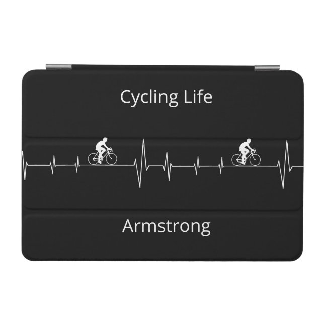 Cycling Life Personalized Heartbeat Design iPad Mini Cover (Horizontal)