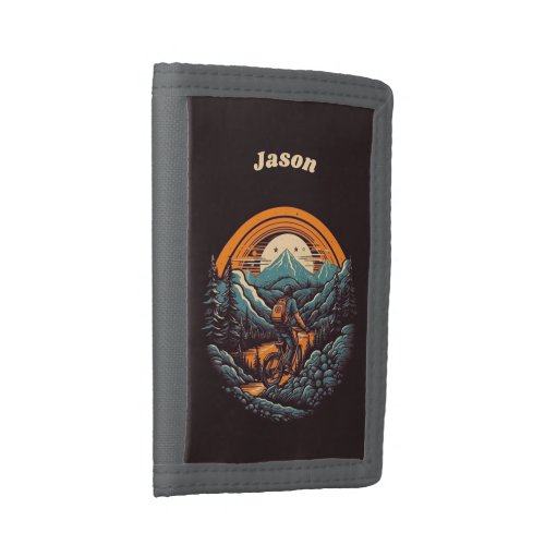 Cycling Life retro customizable Trifold Wallet