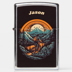 Cycling Life, retro customizable Zippo Lighter