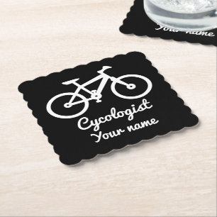 Cycling Lover Cycologist Personalized Gifts Ideas Paper Coaster