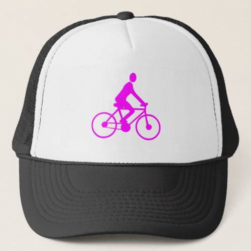 Cycling _ Magenta Trucker Hat