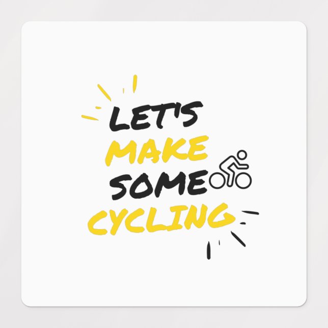 Cycling makers labels (Design 1)