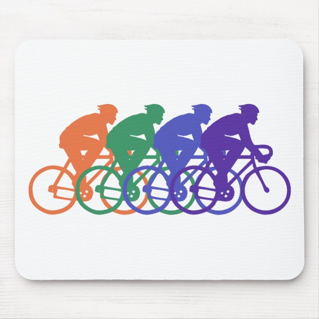 Cycling (male) mouse pad (Front)