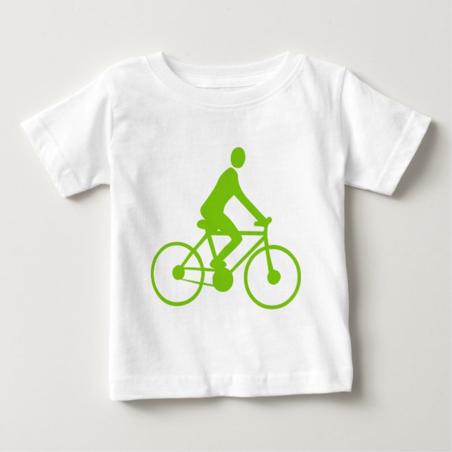 Cycling - Martian Green Baby T-Shirt (Front)
