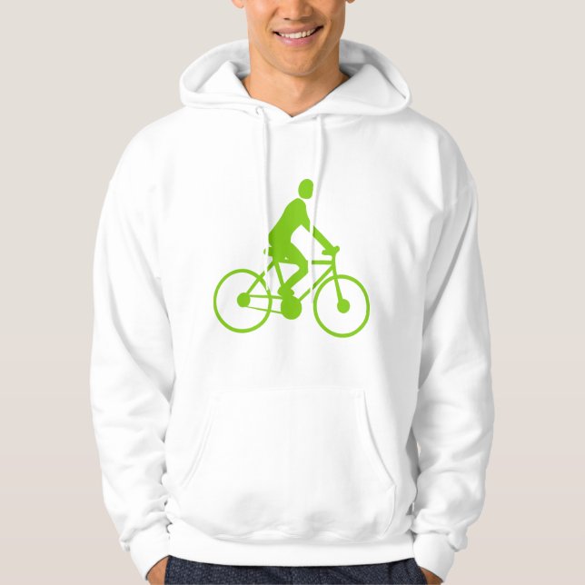 Cycling - Martian Green Hoodie (Front)