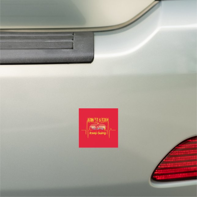 Cycling Motivation Quote  Car Magnet (In Situ)
