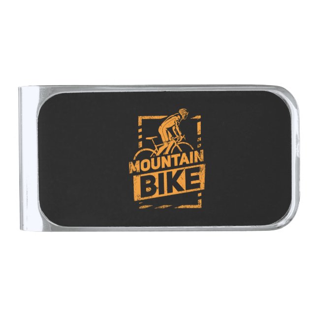 Cycling - Mountain Bike Crankset Silver Finish Money Clip (Front)