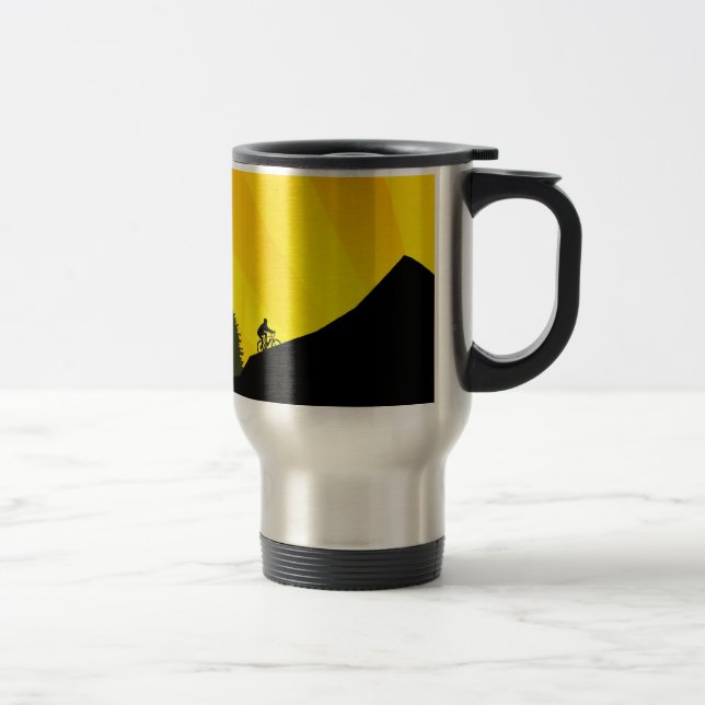 cycling : mountain rayz : travel mug (Right)
