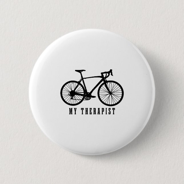 Cycling My Therast Funny Road Bike  Button (Front)