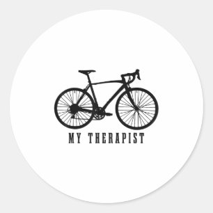 Cycling My Therast Funny Road Bike Classic Round Sticker