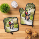 CYCLING   OVEN MITT &amp; POT HOLDER SET