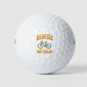 Cycling Papa It's Like a Normal Fathers Day Golf Balls