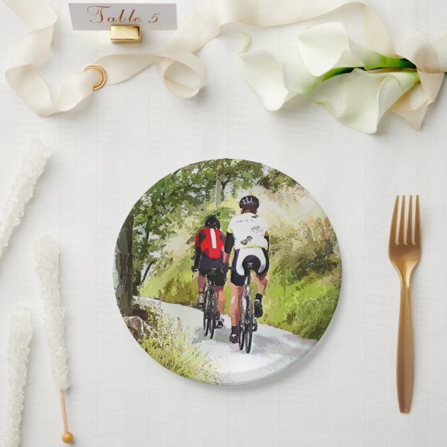 CYCLING PAPER PLATES (Wedding)