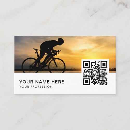 cycling personal trainer QR Code  Business Card