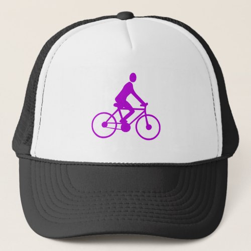 Cycling _ Purple Trucker Hat