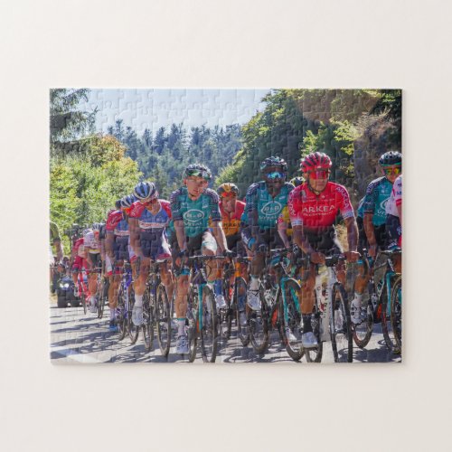 Cycling Race in a World Tour Jigsaw Puzzle