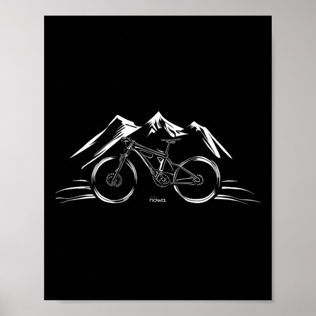 Cycling Racing Bicycle Motivation Mountain Bike Cl Poster (Front)
