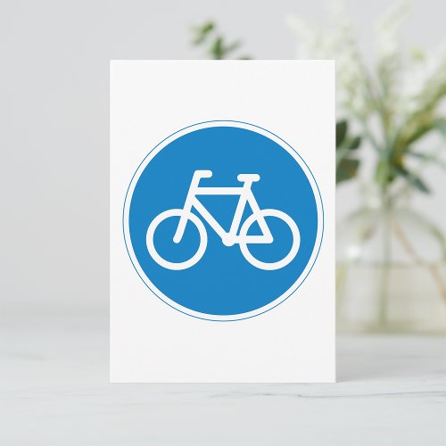 Cycling Road Sign Invitations