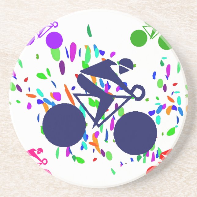 CYCLING SANDSTONE COASTER (Front)