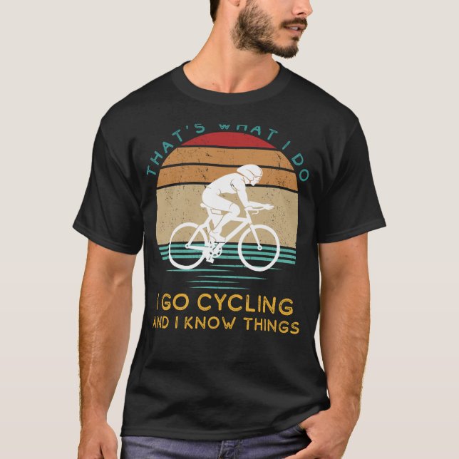 Cycling Savvy: Pedals & Knowledge Fun Tee for Cycl (Front)