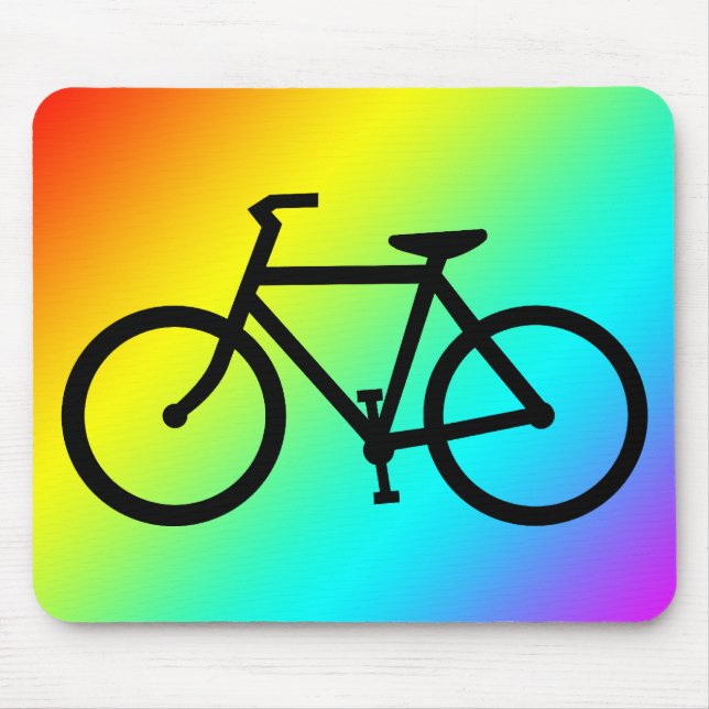 cycling silhouette mouse pad (Front)