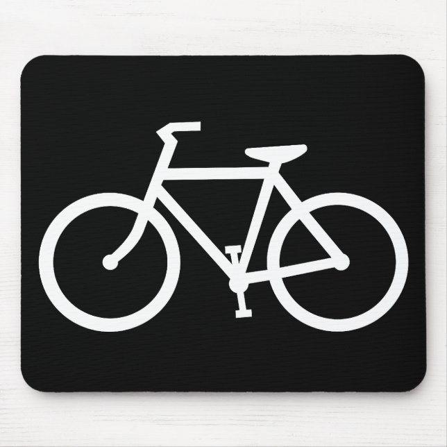 cycling silhouette mouse pad (Front)