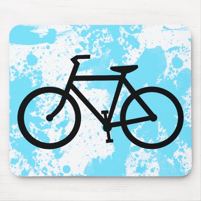 cycling silhouette mouse pad (Front)