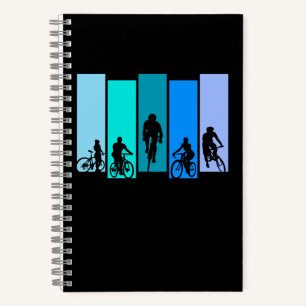 Cycling Silhouette Sports Notebook