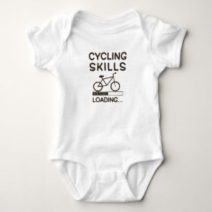 Cycling Skills Loading Cute Cyclist Baby Bodysuit