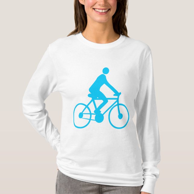 Cycling - Sky Blue T-Shirt (Front)