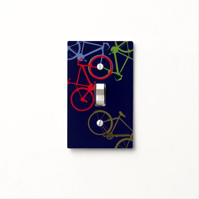 cycling sport bike decor light switch cover (In Situ)