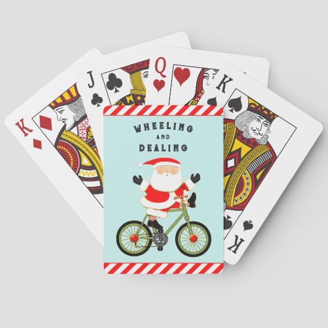 Cycling Stocking Stuffer Poker Cards (Back)