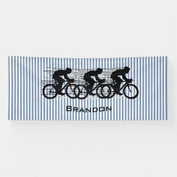 Cycling Stripes Design  Banner by SjasisSportsSpace at Zazzle