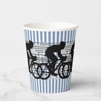 Cycling Stripes Design Paper Cup by SjasisSportsSpace at Zazzle