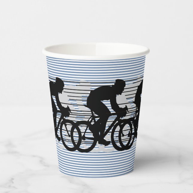 Cycling Stripes Design Paper cup (Left)