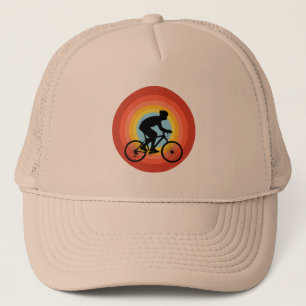 CYCLING SUNSET VINTAGE TRUCKER HAT