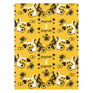 Cycling Tandem Romantic Wedding And Engagement Tablecloth