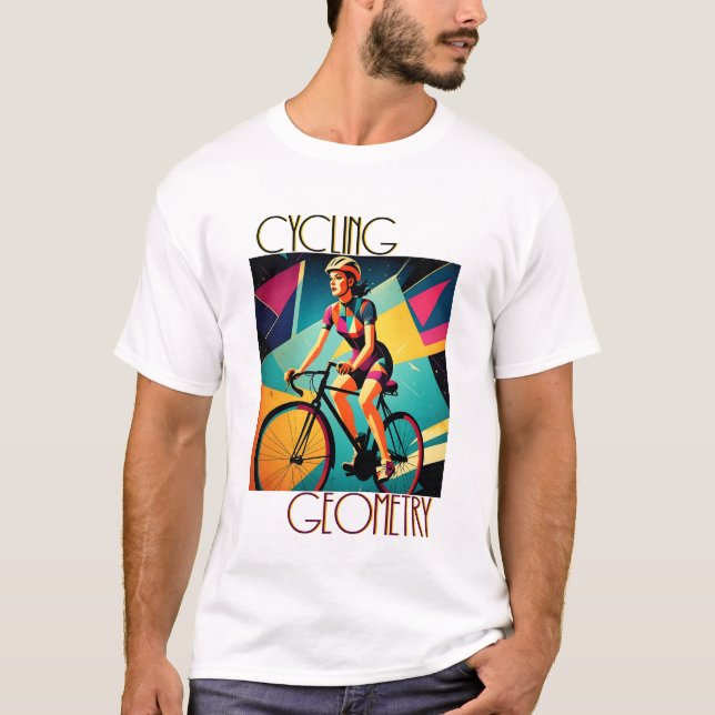 Cycling Through Geometry T-Shirt (Front)
