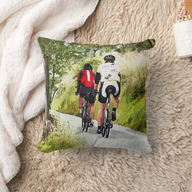 CYCLING THROW PILLOW (Blanket)